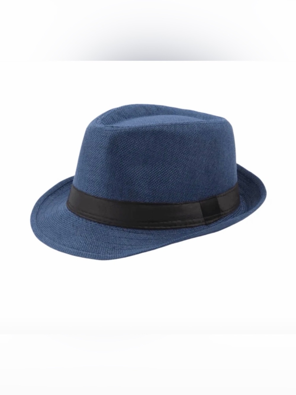 Blue Fedora with Black Band